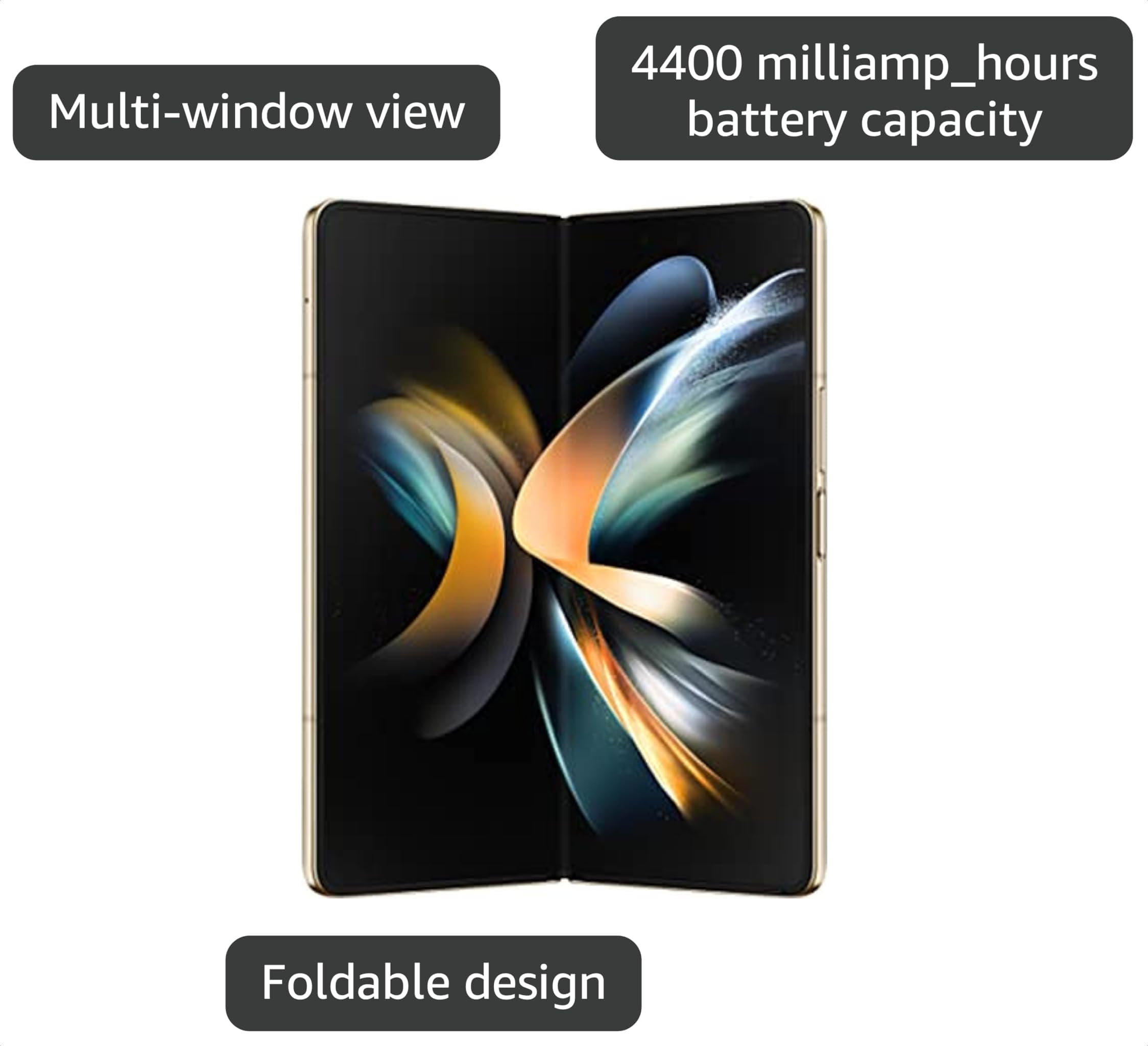 Amazon.com: Samsung Galaxy Z Fold 4, 256GB, Beige - Unlocked