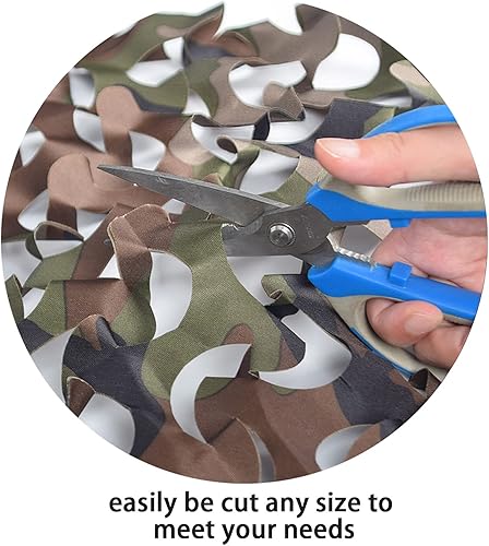 Vista 34 de GRVCN Red de camuflaje de camuflaje, rollo a granel, redes de malla para cazar, disparar a ciegas, decoraciones de fiesta temática militar
