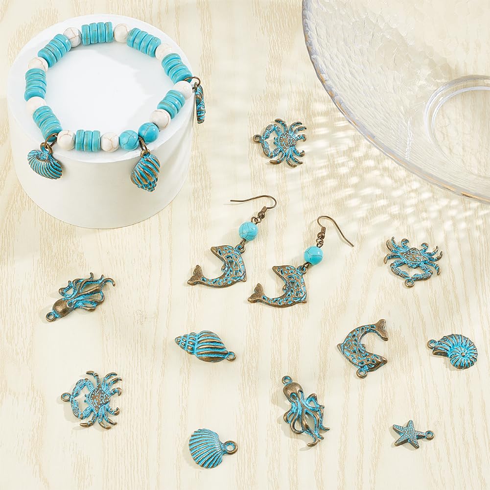 SUNNYCLUE 1 Boîte De 90 Pièces 15 Styles De Breloques En