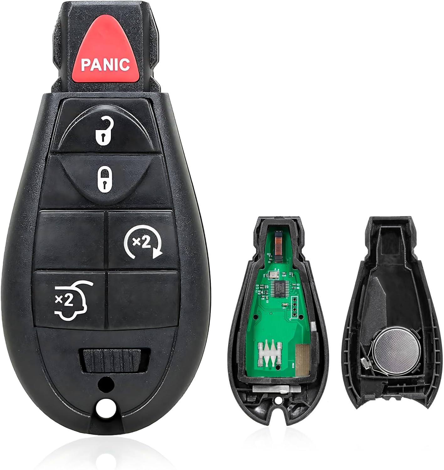 Replacement Keyless Entry Remote Car Key Fob M3N5WY783X 433Mhz 5 Button for 2008 2009 2010 JEEP GRAND CHEROKEE, JEEP COMMANDER