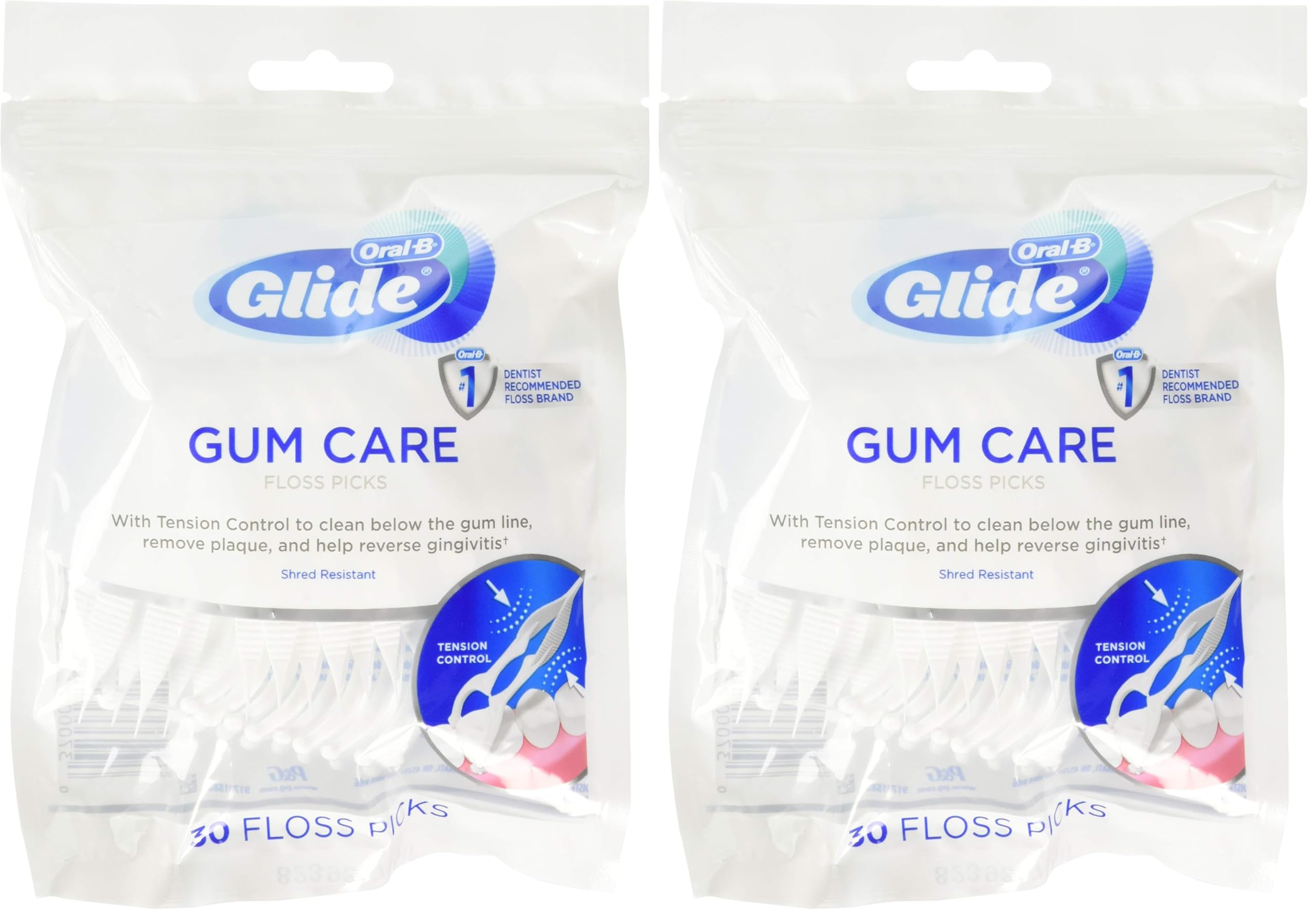 Glide Pro-Health Advanced Floss Picks 30 Ea,30 Count (Pack of 4)