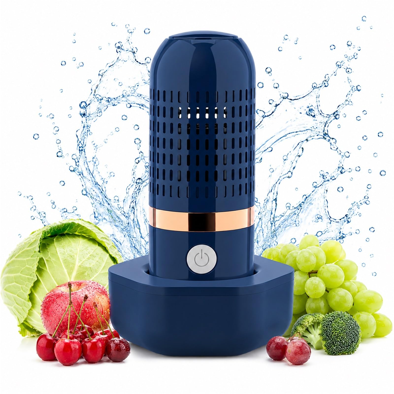 Fruit and Vegetable Cleaner Machine 2026 New Pure Pod Portable Produce Purifier for Meat Seafood Rechargeable Hydrogen Ion Food Wash for Kitchen Travel