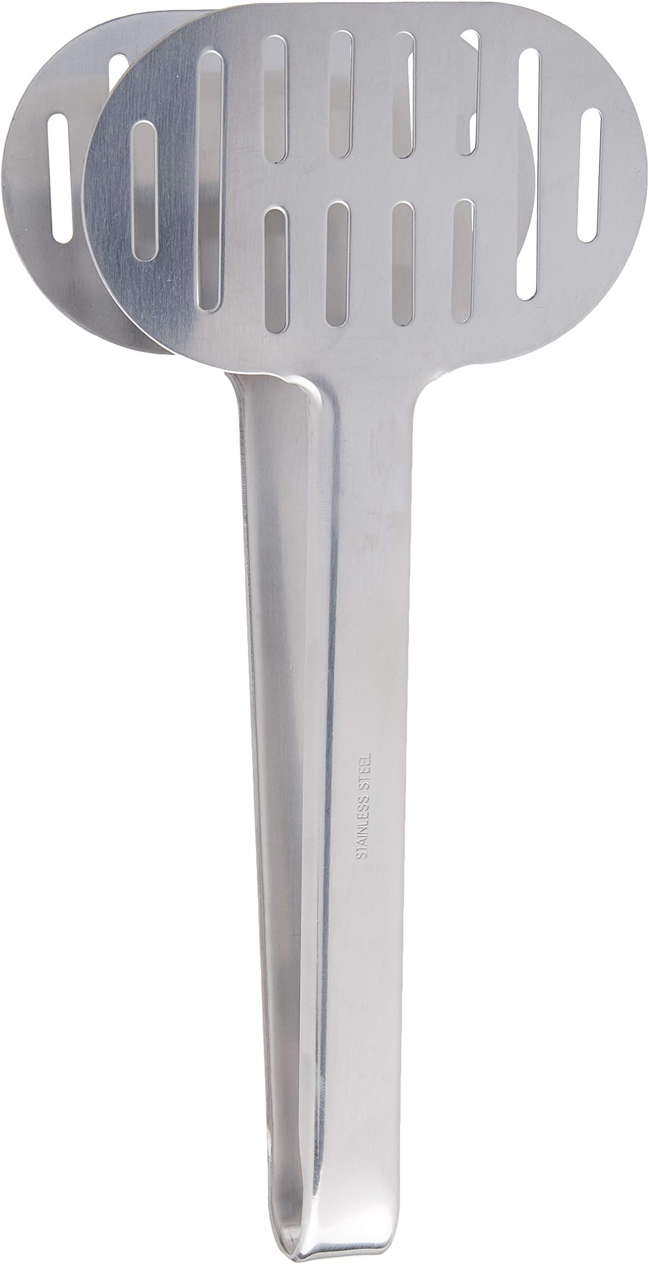 Stainless Steel Kitchen Tongs Double Spatula Turner for Cooking Steaks Burgers Buffets Restaurant Serving Utensils