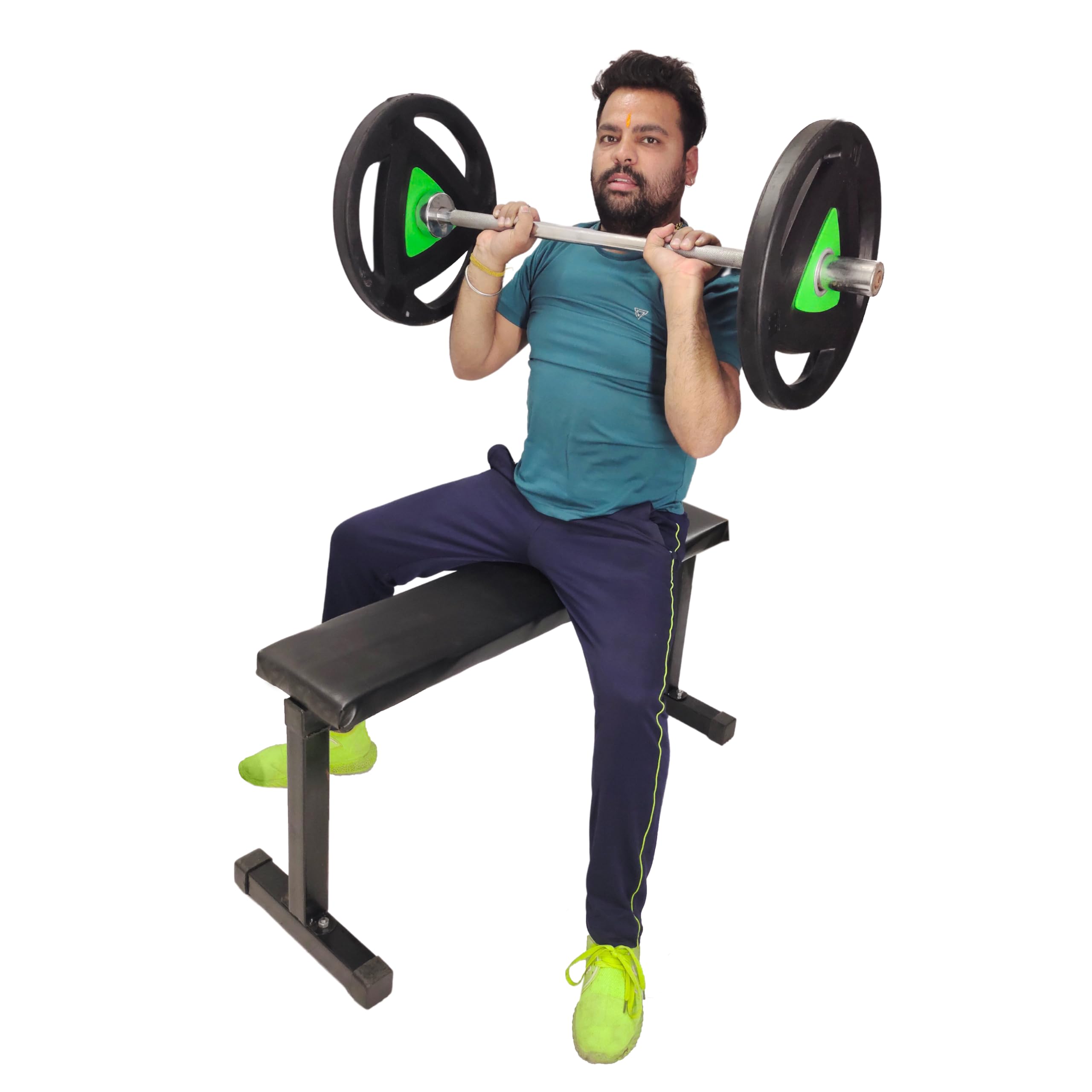 FINEKART Bench For Home Gym, Flat Weight Bench For Home Gym, Fixed Leg Flat Bench Press For Home Gym, Fitness Bench For Home Workout (Black- Flat Bench) (B0CZKPXX71) Amazon Price History, Amazon Price Tracker