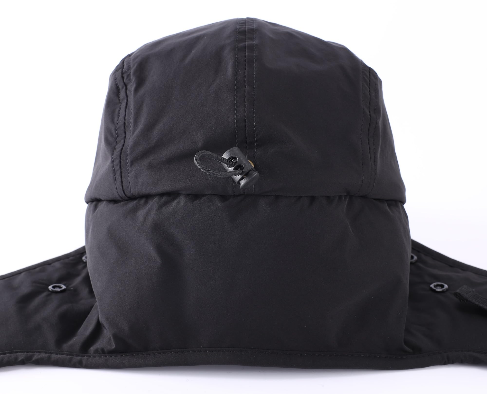 Home Prefer Impermeable para hombre invierno sombrero forro polar orejeras visera sombrero cubierta facial, Negro, talla única