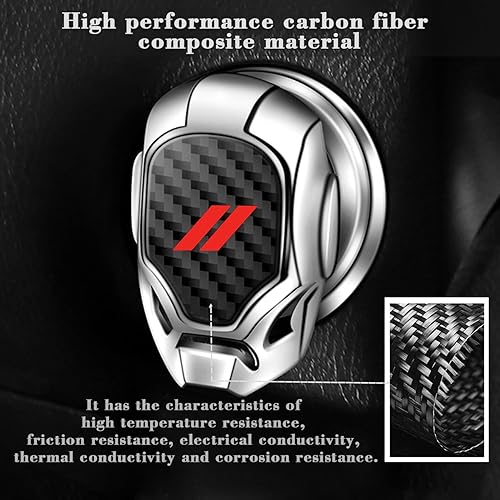 Miniatura 3 de Cubierta de botón de arranque del motor de automóvil para Dodge Challenger Charger Durango Car General Motors Interruptor de encendido cubierta