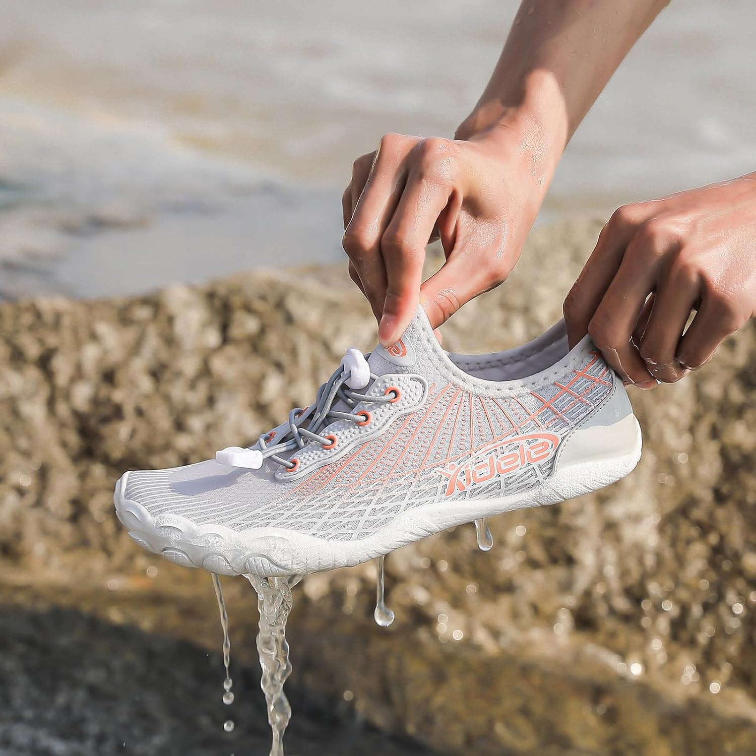 Unisex water shoes | Quick-drying water shoes | Lightweight mesh sneakers | Perfect for the beach, swimming, hiking, travel, surfing, and beachcombing | Versatile shoes | Durable barefoot fitness shoes