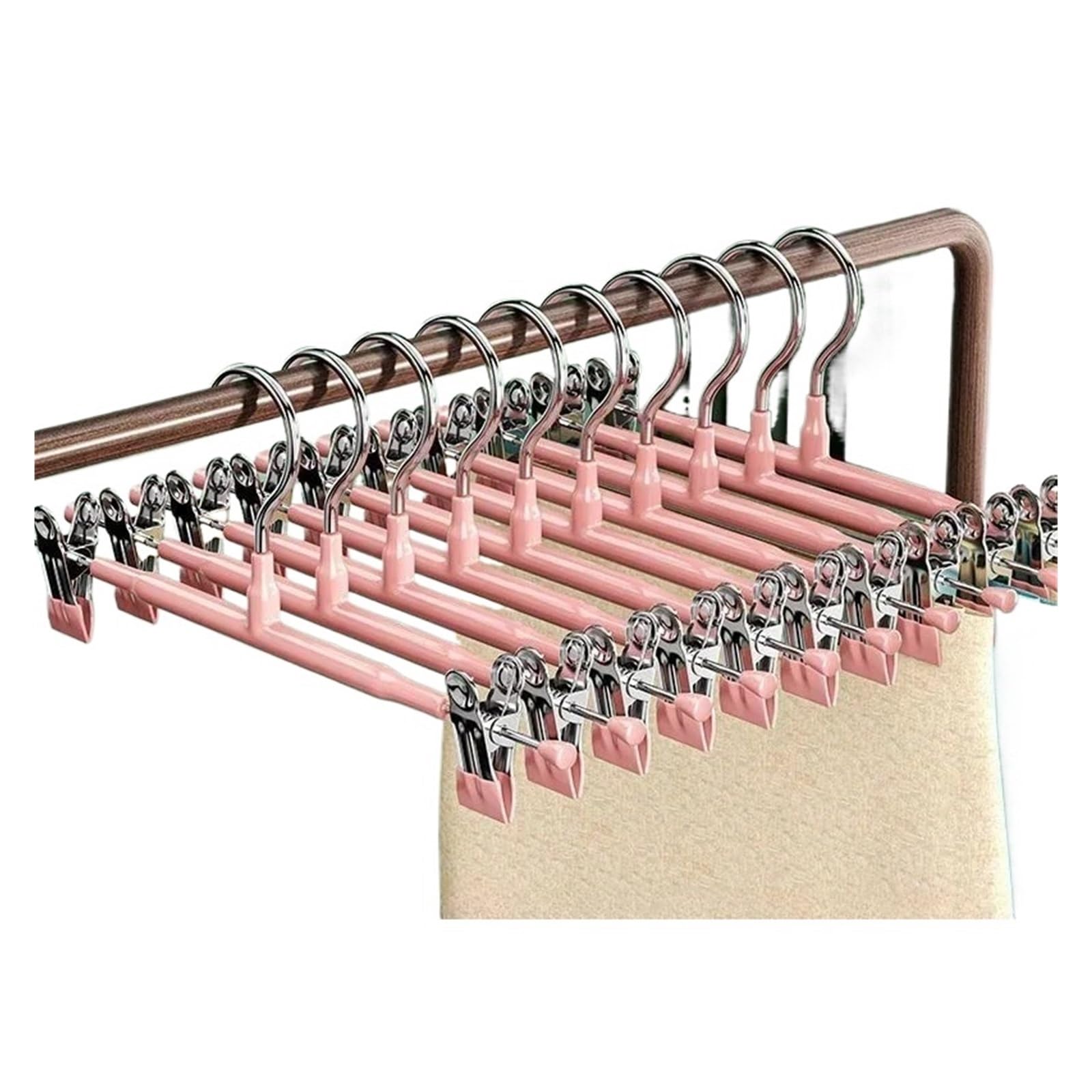 Hosenbügel Kleiderbügel aus Edelstahl, Hosenclip, Kleiderständer, Mantel, Kleidung, Rockclip, Röcke, Clip, Rock