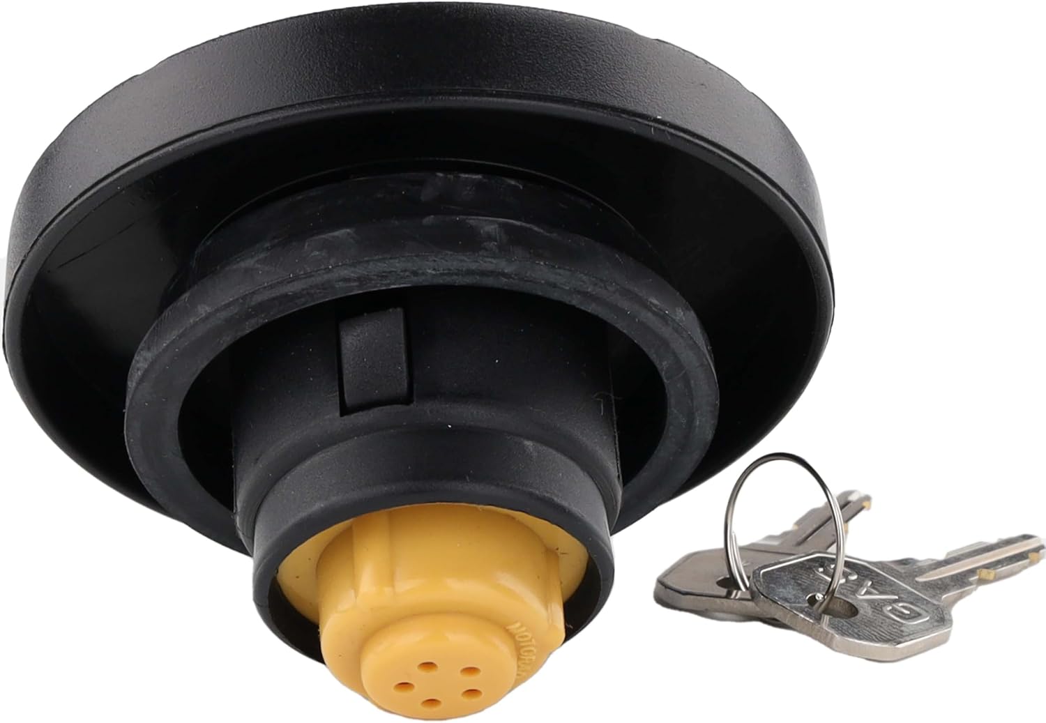 MotoRad Regular Locking Fuel Cap with 2 Keys, Black, Durable Engine Cap
