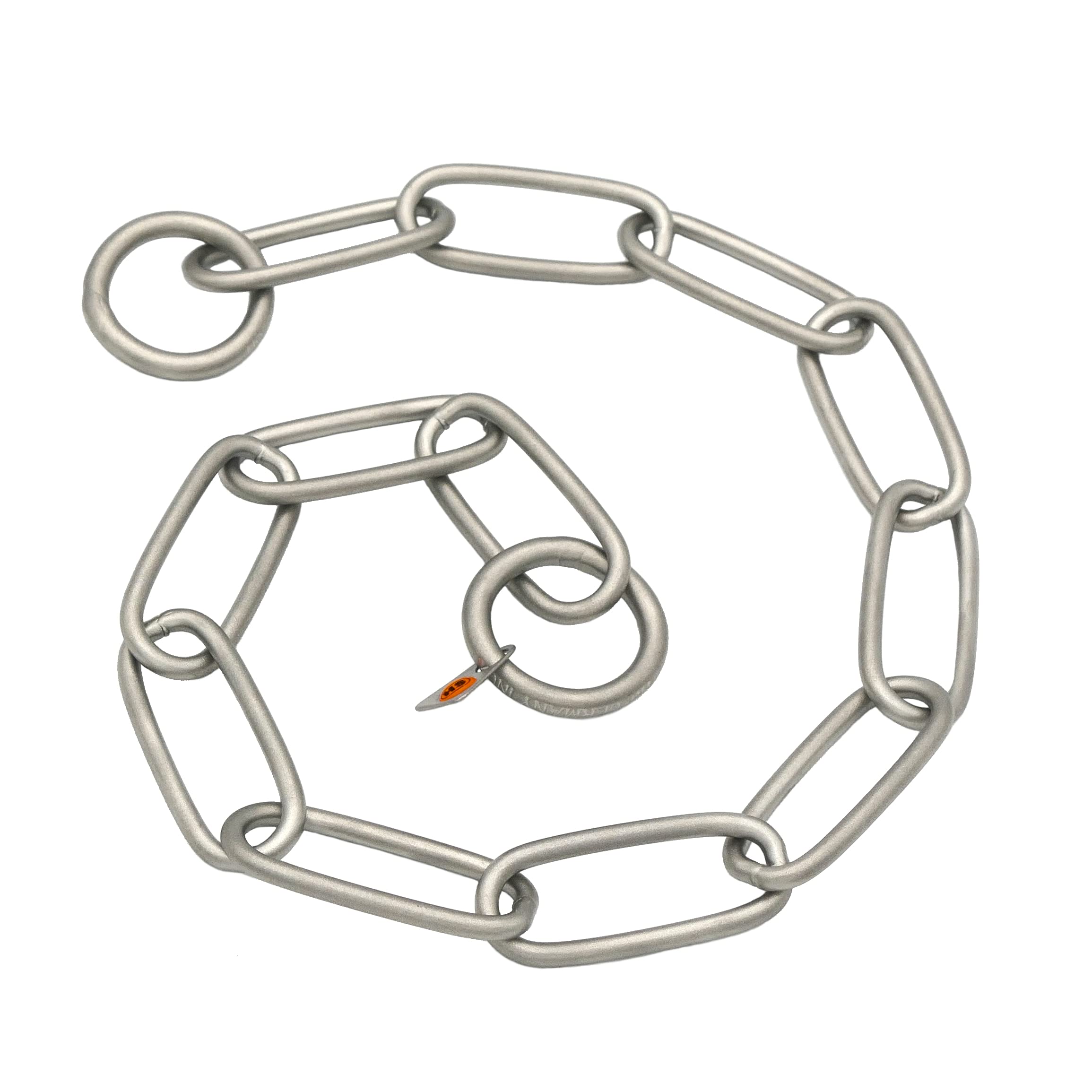 Herm Sprenger Collier de dressage professionnel en acier inoxydable mat à maillons longs pour chiens de taille moyenne et grande taille, fabriqué en Allemagne (58 cm)