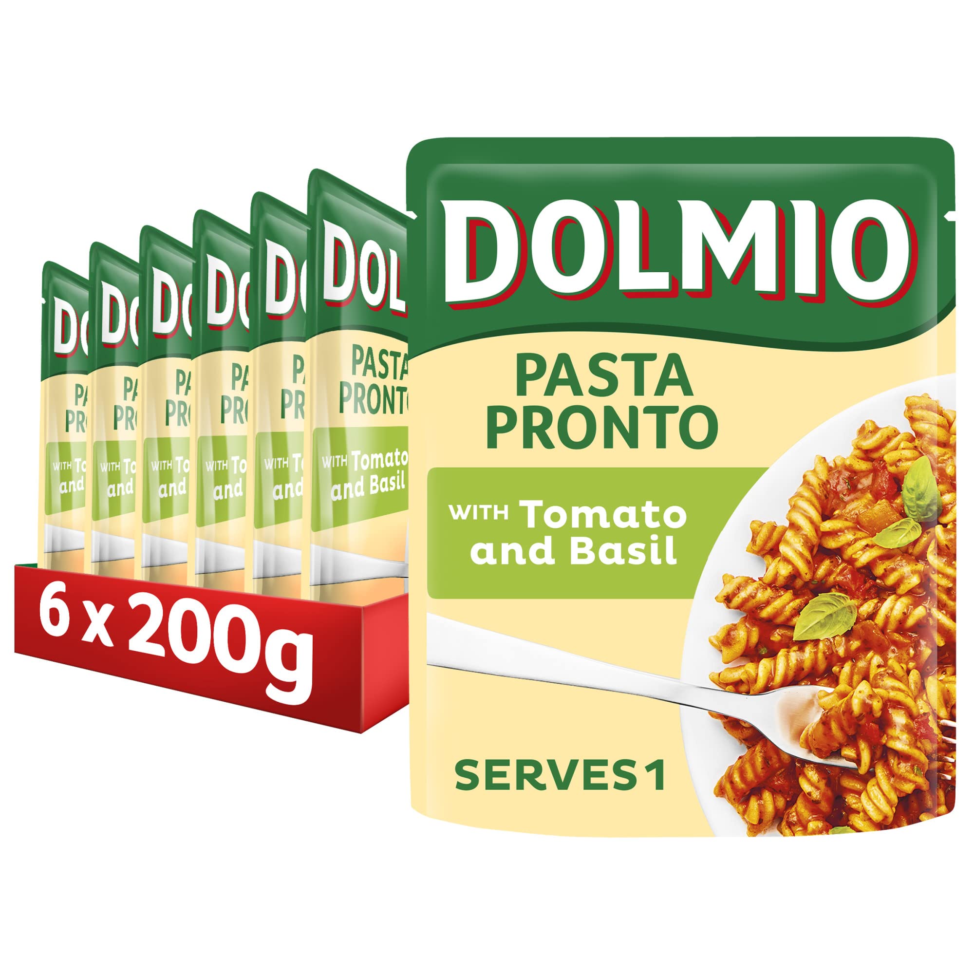 Buy Dolmio Pasta Pronto Tomato & Basil Microwave Fusili with Sauce