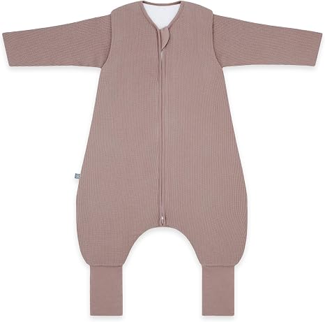 emma & noah Baby Schlafsack – Extra warm & kuschelweich für kalte Nächte – 3.5 TOG, mit Füßen & abnehmbaren Ärmeln, Bio-Baumwolle Baby