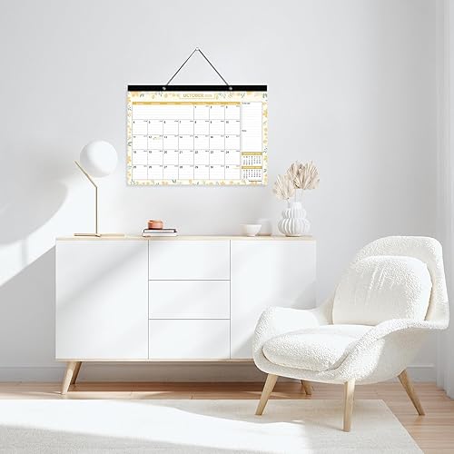 Miniatura 8 de Calendario de Escritorio 2026-2027, Calendario Mensual Grande de Escritorio Mokani 2026 (Ene.2026 a Jun.2027) 17"x12" con Cubierta de Plástico, Días