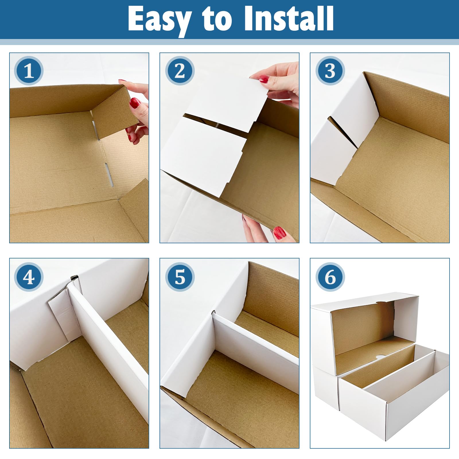 Snapklik.com : 5 Set Trading Card Box 1600 Count Gaming Card Storage ...