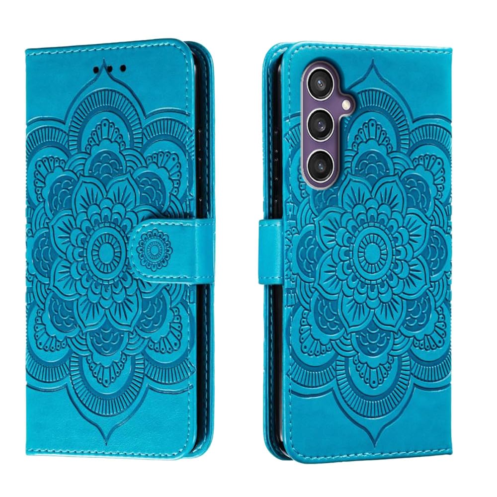 shingtomua for Samsung Galaxy A54 5G Case Wallet with Card Holder Kickstand Magnetic Soft Leather Flip Fold Case for Samsung A54 Cover (Blue)