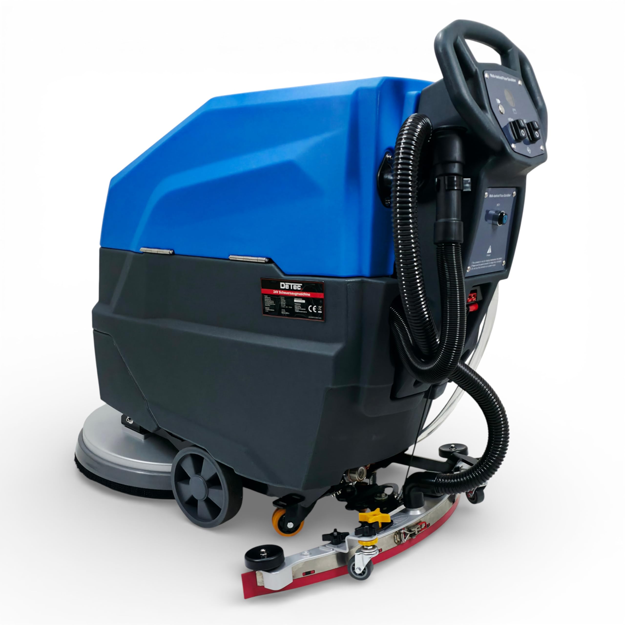 DeTec. DT-FS1 - Máquina de limpieza de suelos con batería de iones de litio de 24 V, ancho de trabajo de 53 cm, limpieza de suelos comerciales, 134 kg, 55 l, depósito de agua fresca