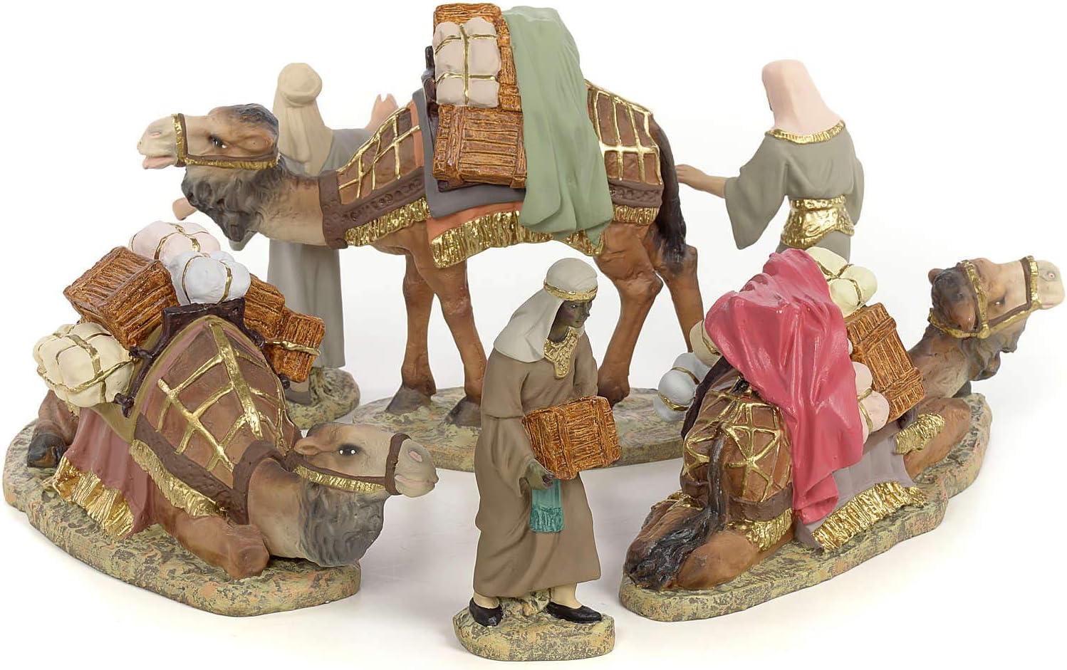 Holyart Nativity Figurines, Three Wise Kings on Camel, 12cm (fine Decora