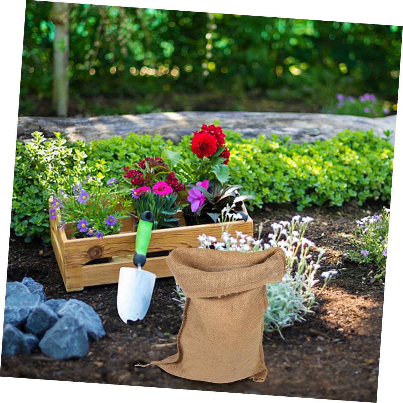 INOOMP 5 Stück Jutesäcke Sandsäcke 50x75cm Reißfest für Hochwasserschutz Gartenlagerung Gemüse Getreide