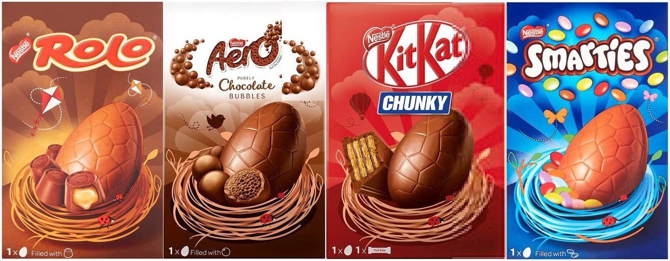 Nestlé Medium Easter Eggs Collection (122g140g) Amazon.co.uk Grocery