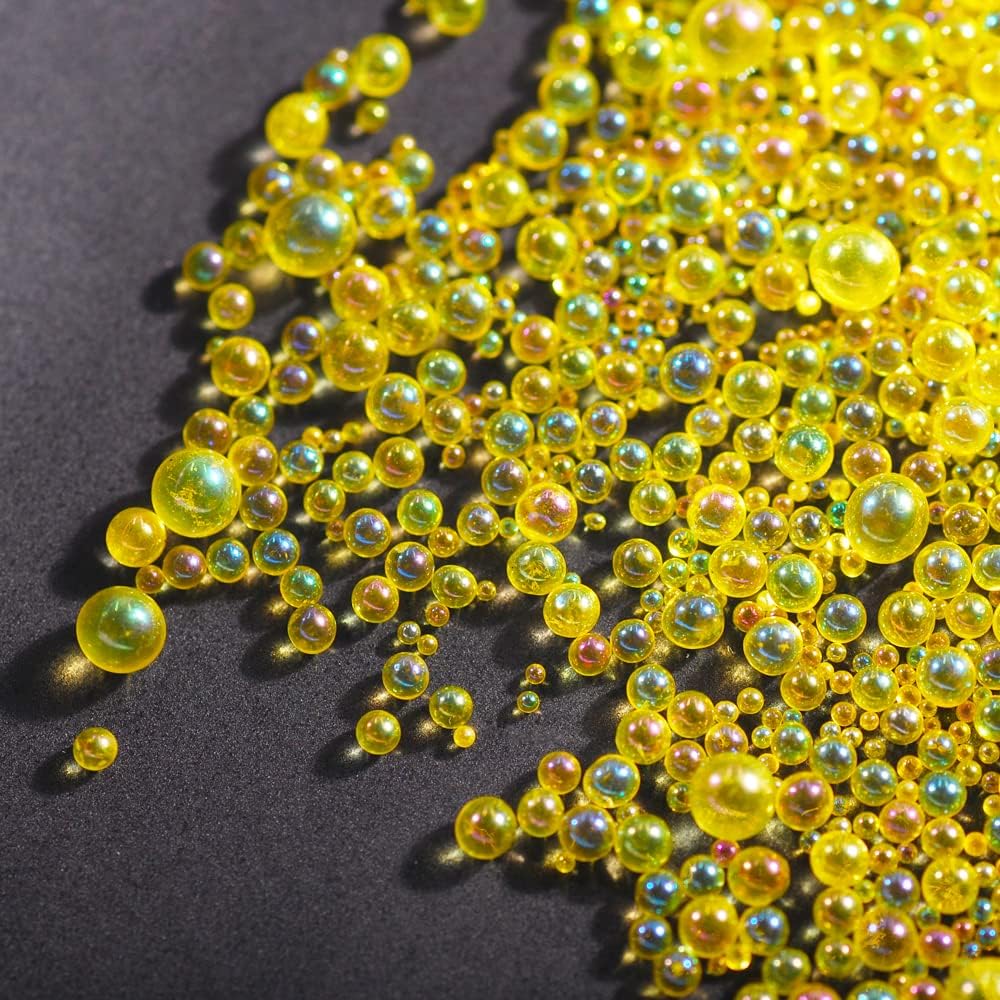 Cuentas de cristal de 0.04 a 0.118 pulgadas (0.039-0.118 in) sin agujero, cuentas de tamaño mixto, accesorios en miniatura para bricolaje moldes de