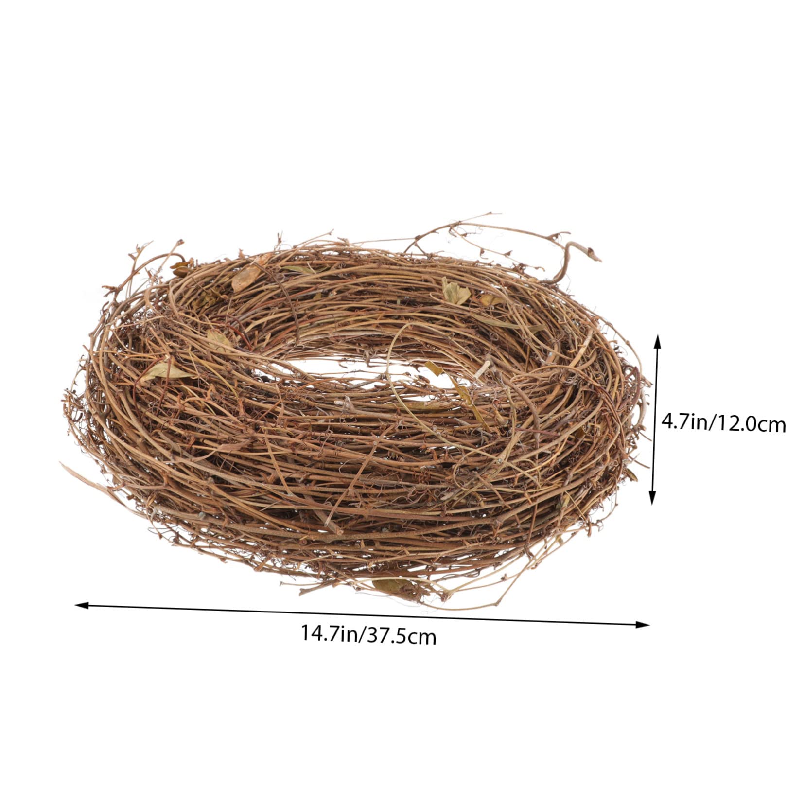 Supporter Stil Rattanzweiggirlande aus Natürlichem Rattan Geruchloses Material für Dekoration und Selbstgemacht Kranz zum Basteln im Garten und der Haustür