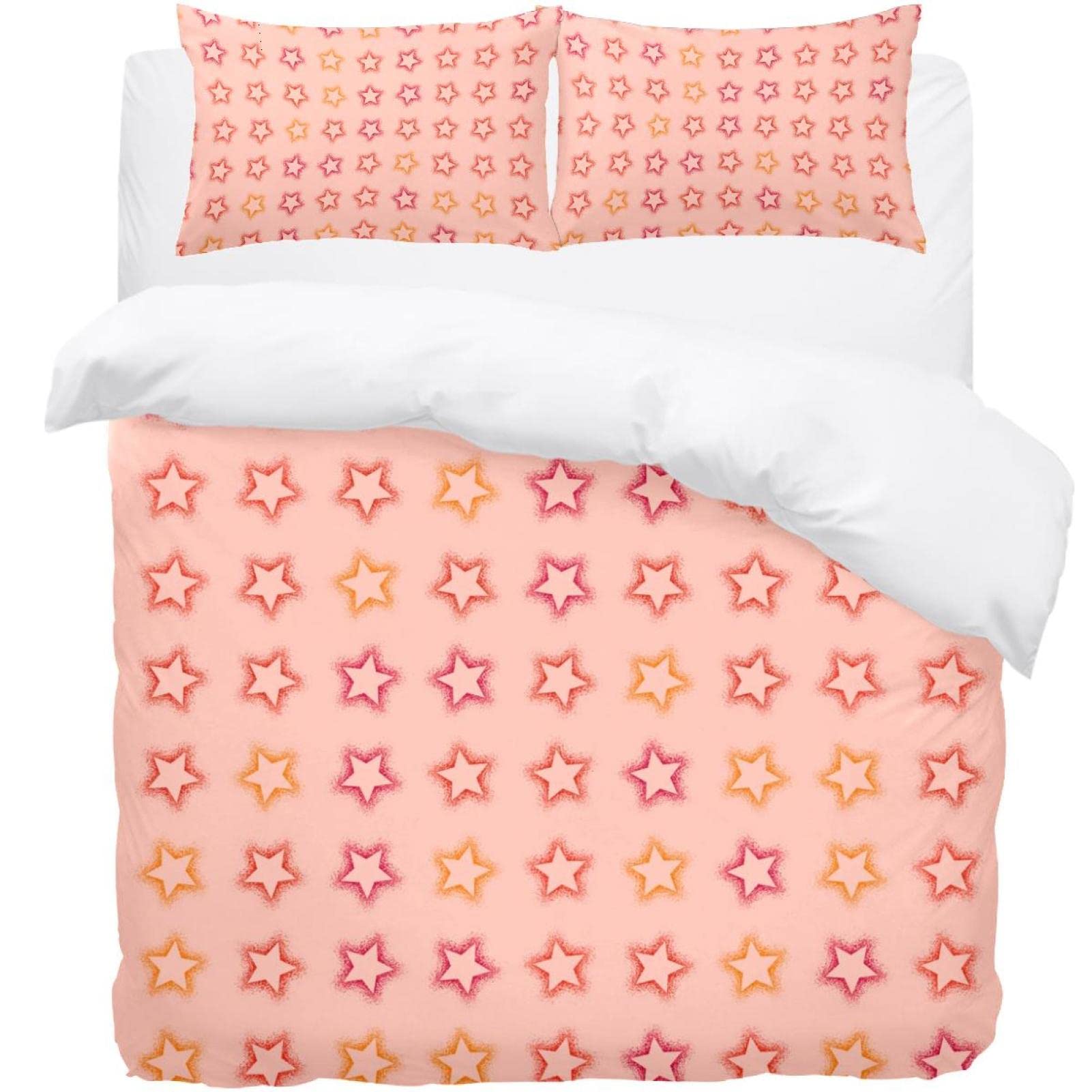 Parure de lit housse de couette poinsettia avec 2 taies d'oreiller assorties linge de maison