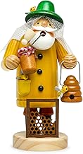 Sikora RM-A Räuchermännchen aus Holz 3 Größen Verschiedene Motive, Farbe/Modell:A27 gelb - Imker, Höhe in cm:Höhe ca. 15 cm