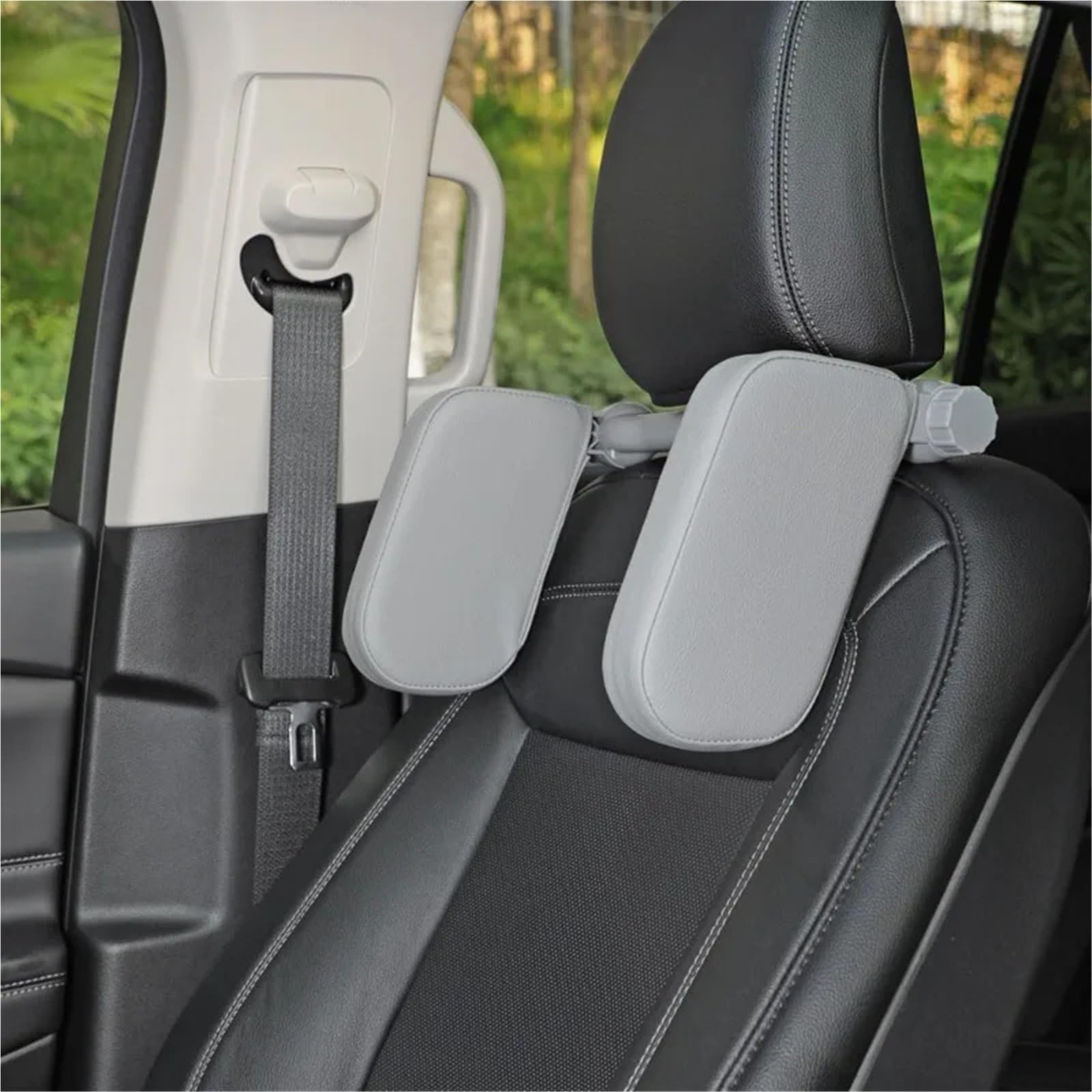 cojín lumbar para viajes Almohada cervical para asiento de coche, almohada dormir lado en viajes, reposacabezas trasero, lateral