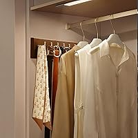 Vista 6 de Treehouse Organizador de Cinturones en Estante, Sostiene Más de 28 Cinturones Grandes, Metal Resistente y Madera Resistente, Soporte