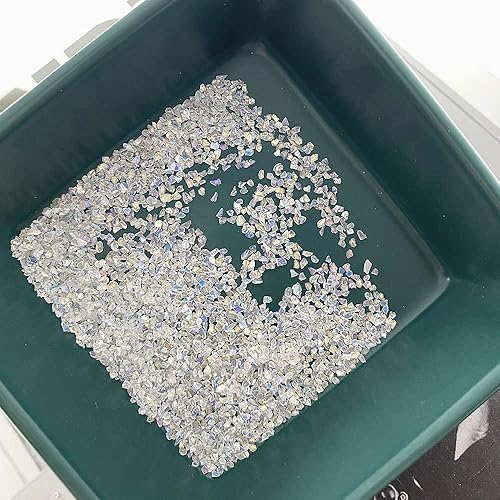 Miniatura 7 de Chips metálicos irregulares de vidrio triturado, 3.53 onzas, chispas de purpurina gruesa para arte de uñas, manualidades, resina, bricolaje, funda