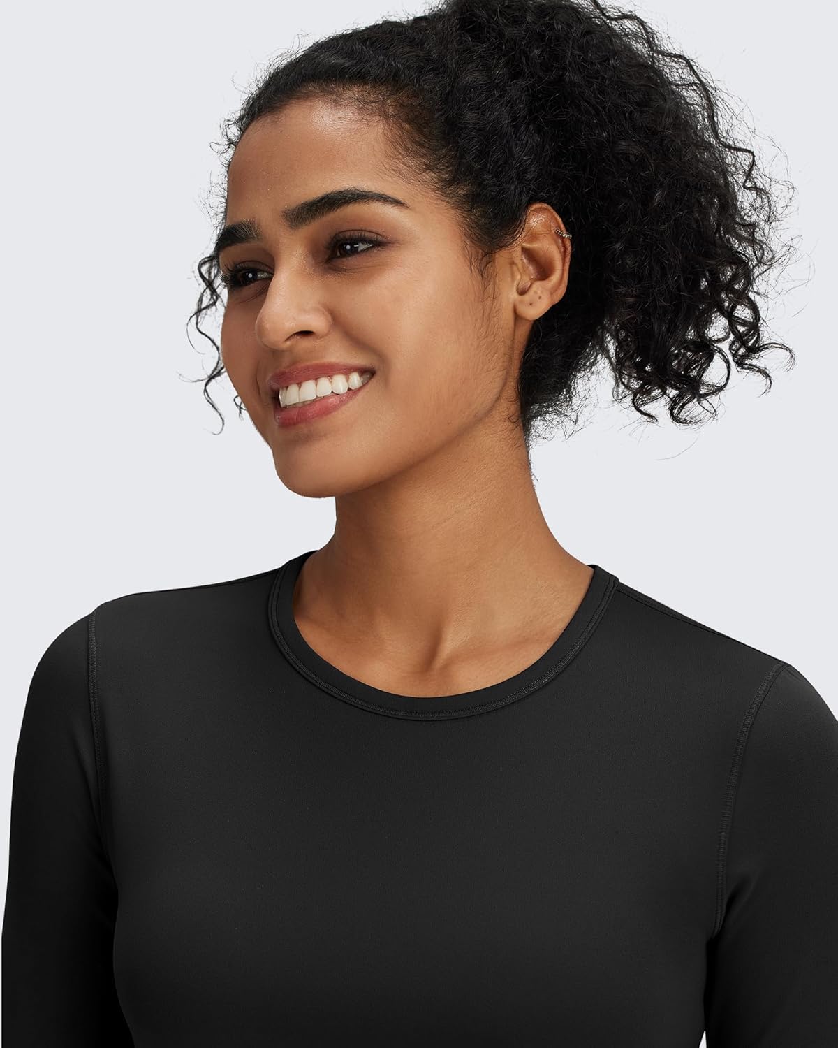 G4Free BareFeel Long Sleeve Workout Tops for Women Slim Athletic Gym Yoga Shirt Cropped Basic Tight Shirt - Image 2