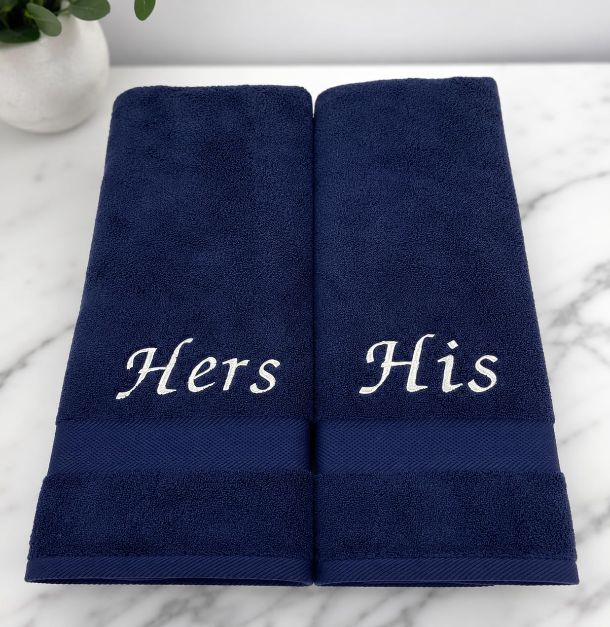 Amazon｜Liberty21 His & Hers 刺繍入りコットンバスタオルセット内容