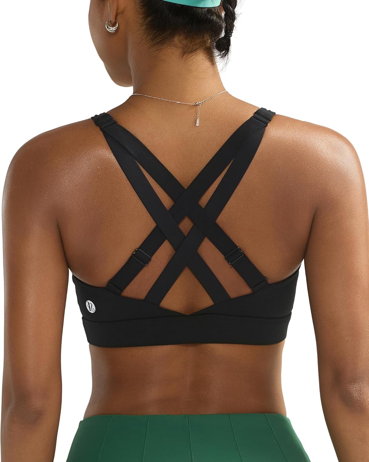RUNNING GIRL High Support Sports Bras for Women, High Impact Running Adjustable Sports Bra Molded Cup Strappy Sports Bras