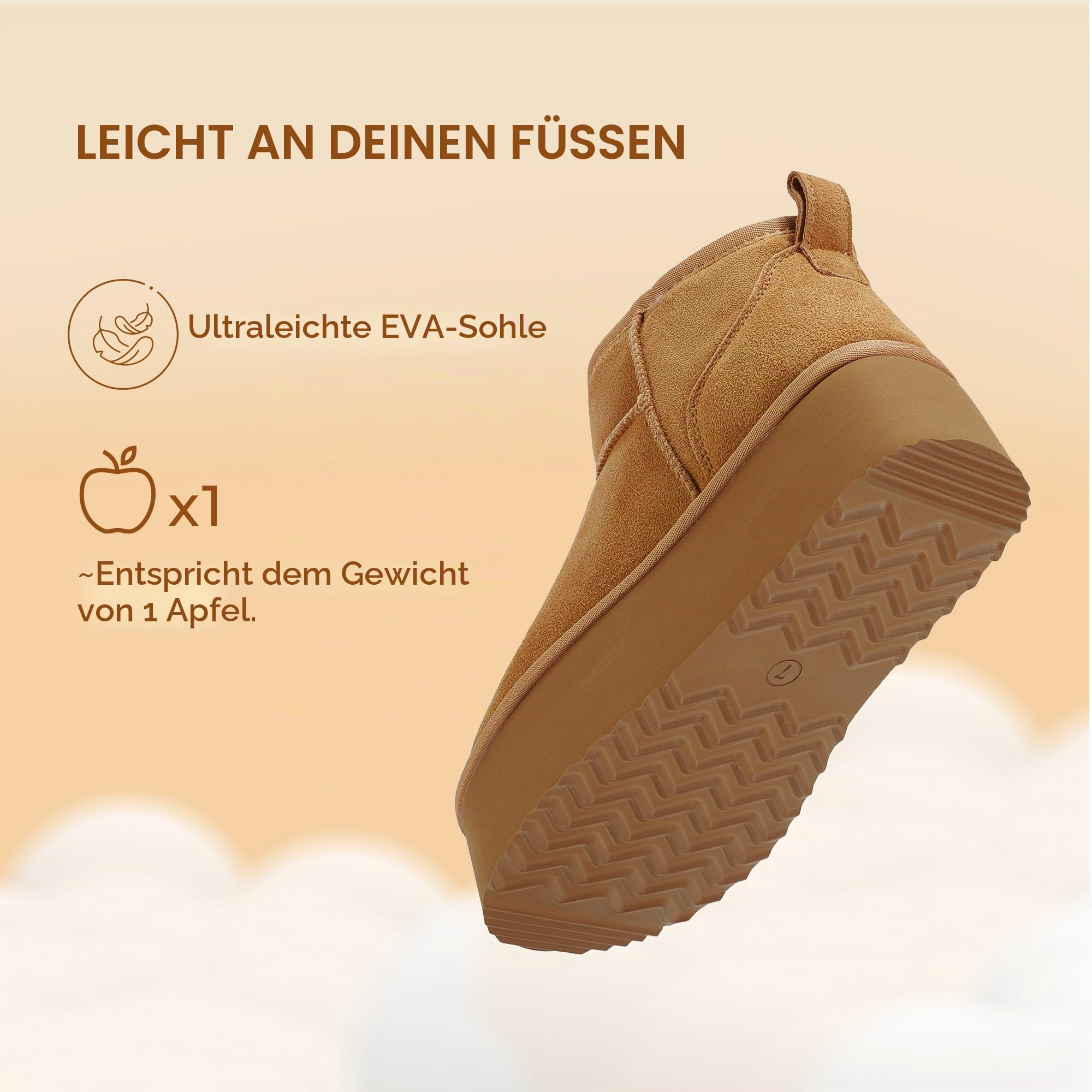 DREAM PAIRS Klassische Schneestiefel für Damen