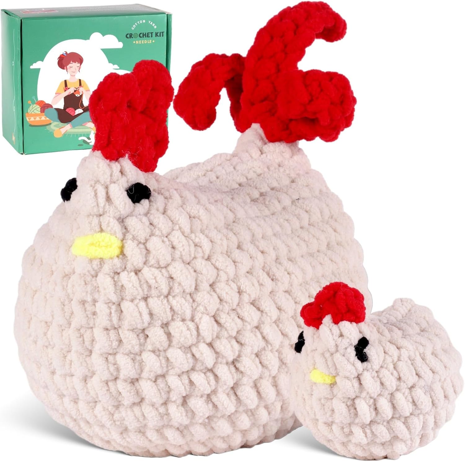 Wizardi Amigurumi DIY Crochet Kit - Flamingos F07N8-M205