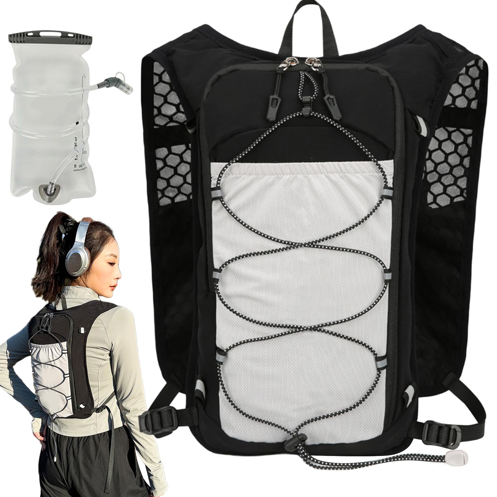 Sac à dos de course et hydratation 1.5L léger pour femme - 8