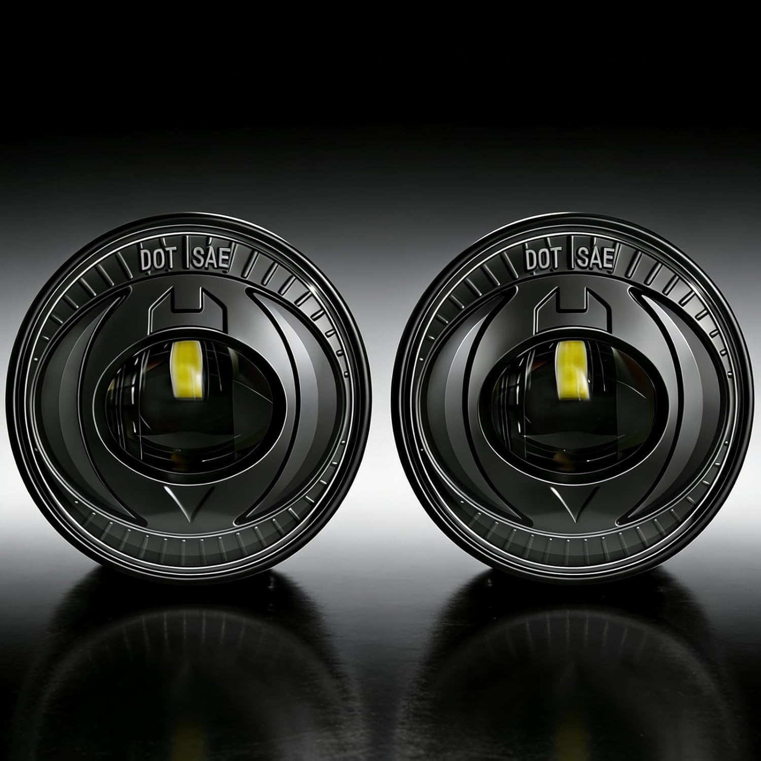 LED Fog Lights Compatible with 07-13 Chevy Avalanche 07-14 Suburban Tahoe GMC Yukon/XL 14 Sierra 1500/15 2500HD/15 3500 HD, Smoked Driving Fog Light Assembly, Upgrade and Modified 1 Pair LED Fog Lamps