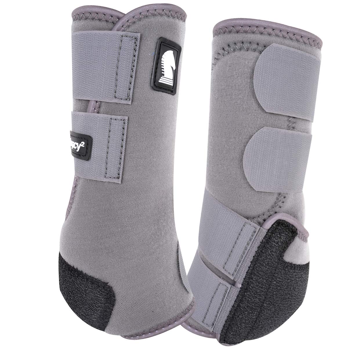 Botas hind protectoras Classic Cuerda Legacy2 M steelgrey evita lesiones traseras par 2 uds