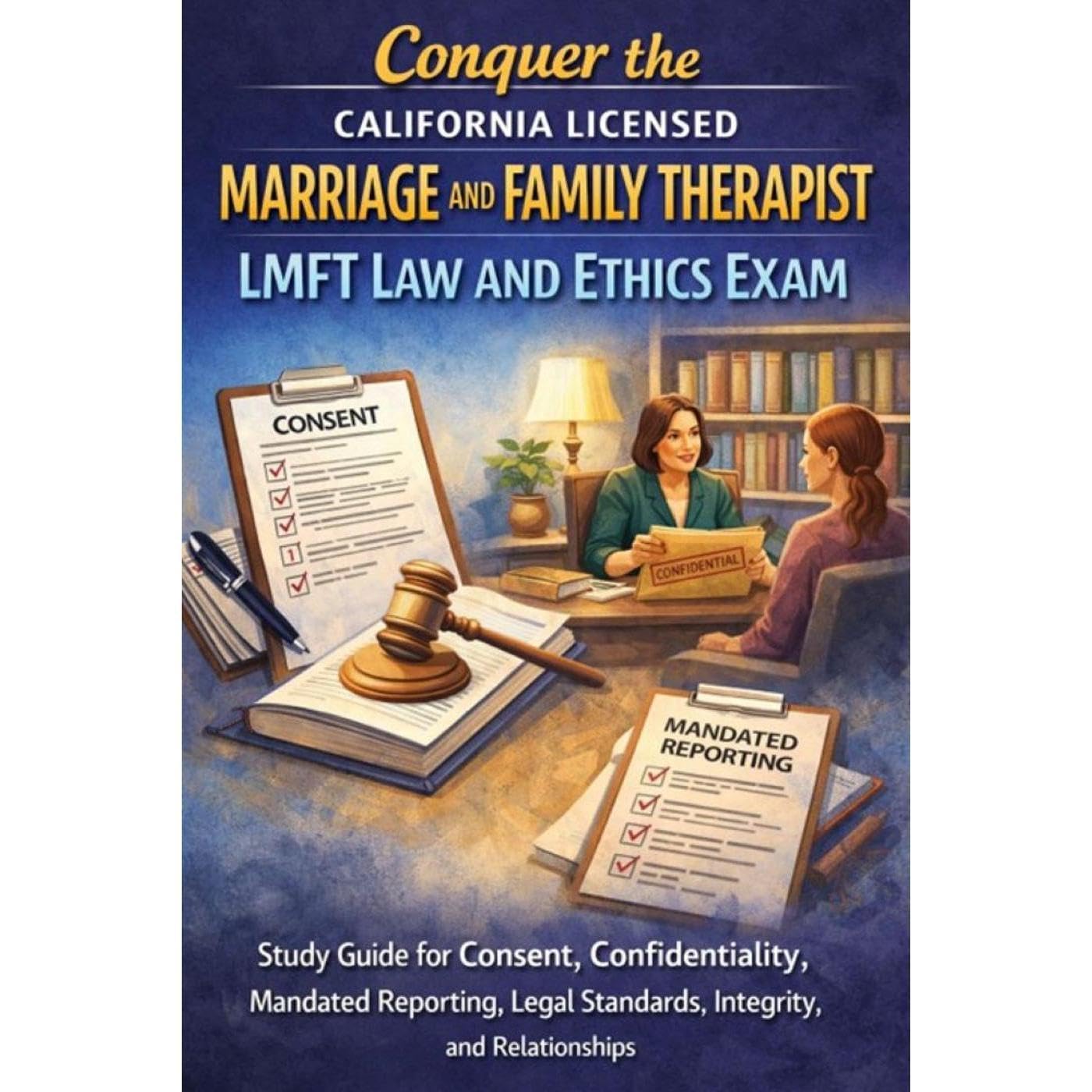 Conquer the California Licensed Marriage and Family Therapist LMFT Law and Ethics Exam: Study Guide for Consent, Confidentiality, Mandated Reporting, Legal Standards, Integrity, and Relationships