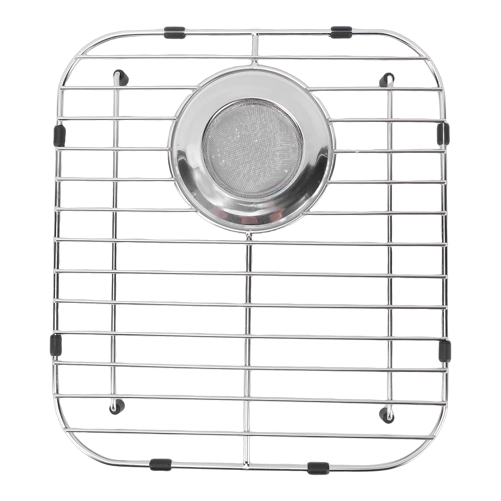 Griglia per Lavello da in Acciaio Inossidabile, Protezione per Lavello da 13,12x11,81 Pollici, Griglia di Raffreddamento Scolapiatti con Design Cavo per un'asciugatura Rapida, Ideale per