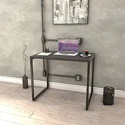 Escrivaninha Industrial 90cm Trevalla Kuadra ME90-E10 Preto Onix