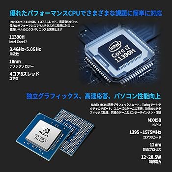 Amazon.co.jp: BINTEC Core i7 第11世代ノートパソコン/専用