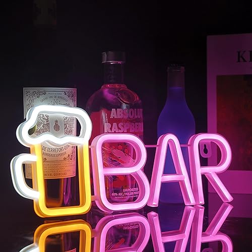 Miniatura 10 de Attivolife Letrero de neón de guitarra, lámpara LED de neón acrílica con USB para amantes de la música, decoración de bar, estudio de música, mejor