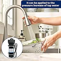 Vista 7 de Bomba de diafragma 115V AC 4.5 GPM 40 PSI Bomba de presión de agua, para el hogarpatiomarina (110V)