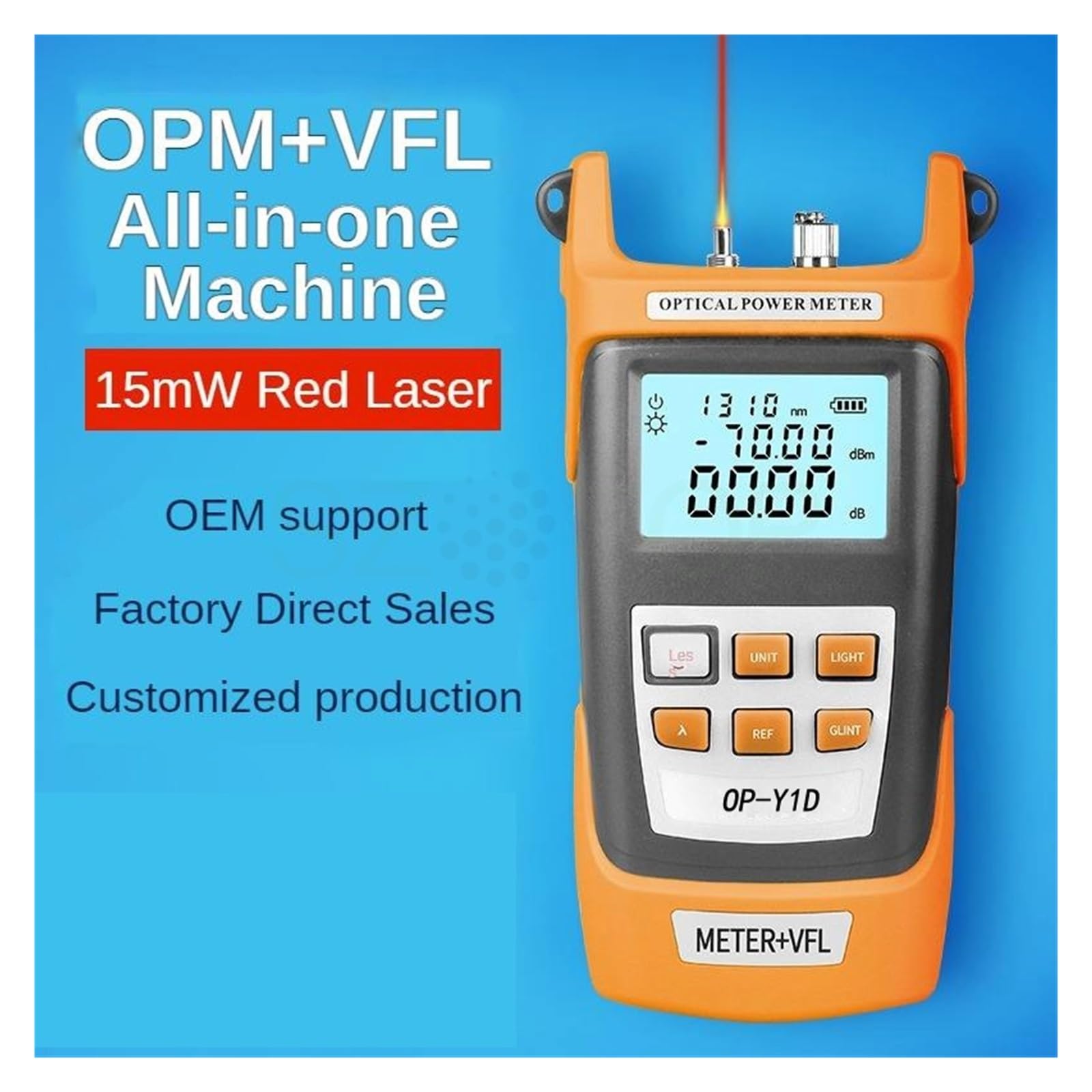 Miernik Mocy Optycznej -50~+26dbm -70~+10dbm 4 W 1 Metr 1-15km Wizualny Lokalizator Uszkodzeń Test Kabli Sieciowych Tester Światłowodów Profesjonalne narzędzie dla elektryków(5KM 70 10dbm)