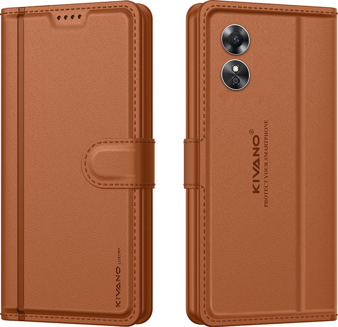 KIVANO LUXE Leather Flip Cover for Oppo A17 -1