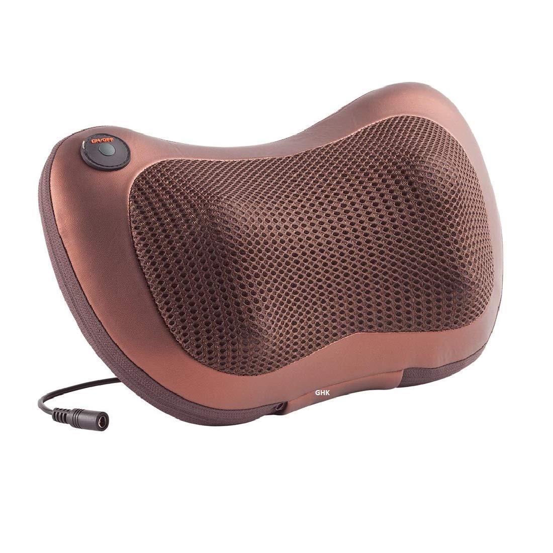 ZONSHRICK Back & Neck Kneading Massage Pillow for Complete Relaxation with AC Adaptor Corded Electric & Car Charger, Multicolor