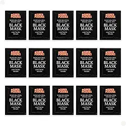 Kit 15 Máscaras Faciais Peel Off Black Mask Limpeza Profunda com Carvão Ativado 8g