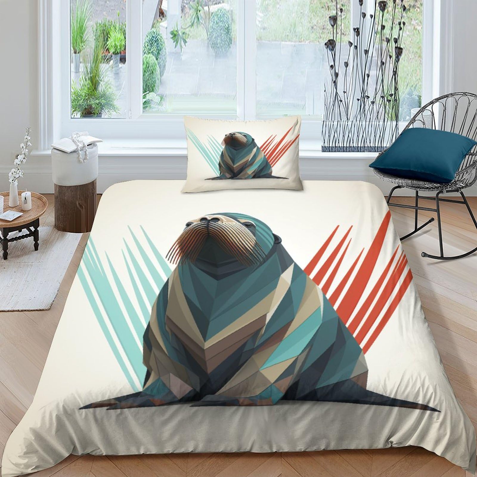 Parure de lit 135x200 cm idéale pour une chambre d'étudiant cocooning