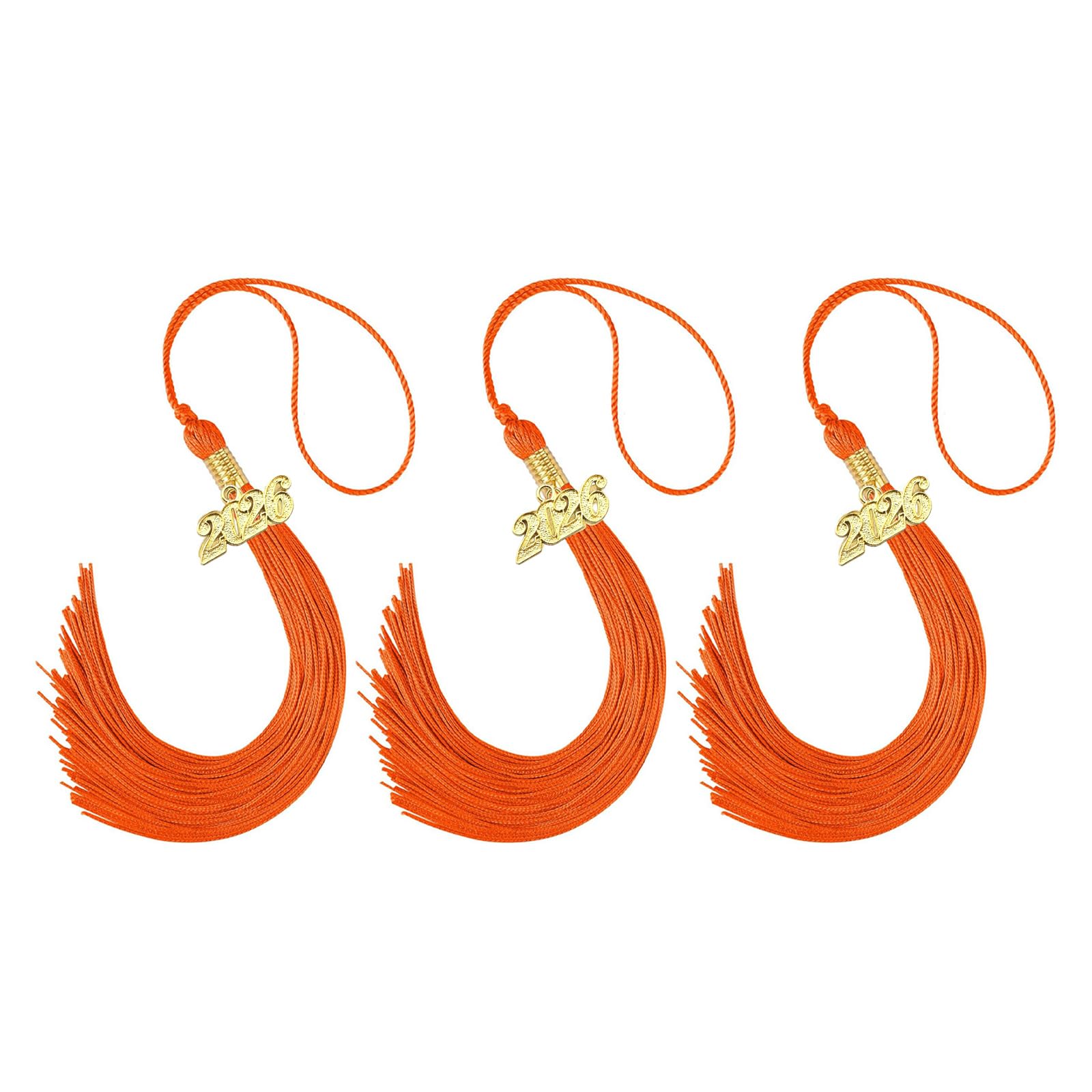 Tsophreniq Rayon Graduation Cap Tassels 2026 Year Sturdy Attachment for Commencement Ceremony Rayon Cap Tassels